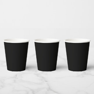 Vasos De Papel Boda blanco y negro