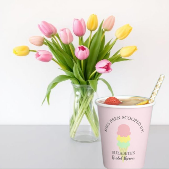 Vasos De Papel Boda con helado servido (Subido por el creador)