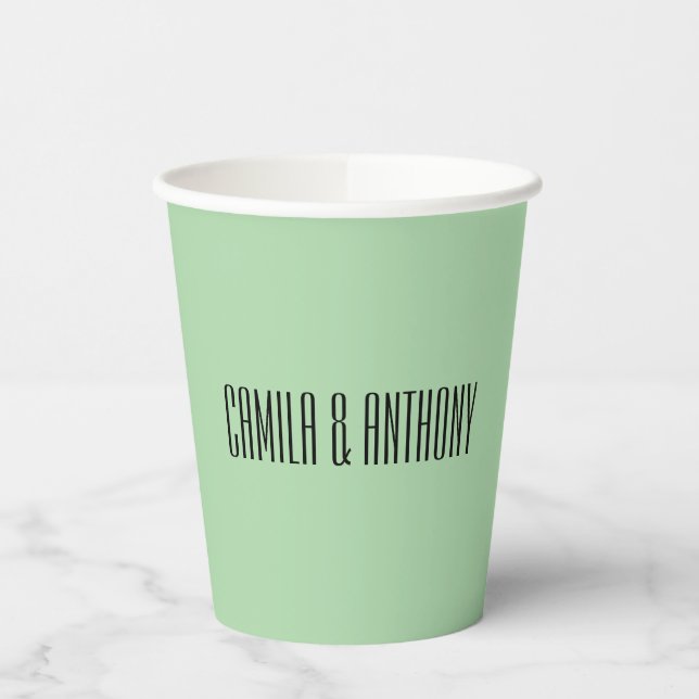 Vasos De Papel Boda de borde geométrico islámico turquesa (Izquierda)