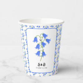 Vasos De Papel Boda de Campanillas Azules