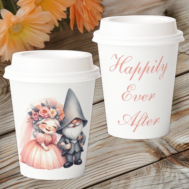 Vasos De Papel Boda de cuento de hadas romántico (Subido por el creador)