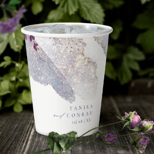 Vasos De Papel Boda de Flor silvestre Paint Str Peri ID954