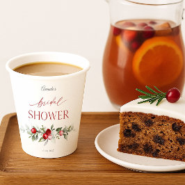 Vasos De Papel Boda de invierno con bayas