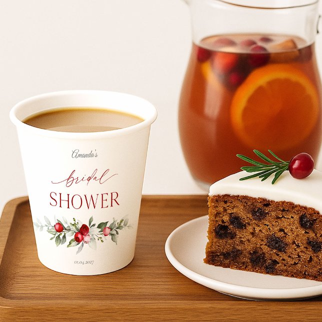 Vasos De Papel Boda de Invierno con Bayas (Subido por el creador)