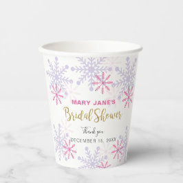 Vasos De Papel Boda de invierno maravilloso Regalo de ducha de no