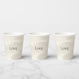 Vasos De Papel Boda de marfil Chic Pearl Glam