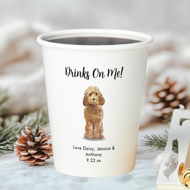 Vasos De Papel Boda de perro mascota (Subido por el creador)