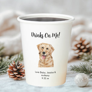 Vasos De Papel Boda de perro mascota