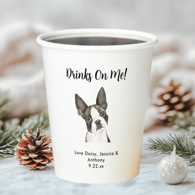 Vasos De Papel Boda de perro mascota (Subido por el creador)