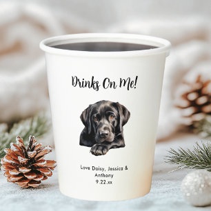 Vasos De Papel Boda de Perro Mascota