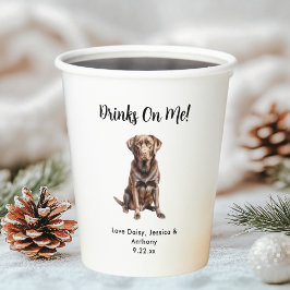 Vasos De Papel Boda de perro mascota