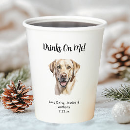 Vasos De Papel Boda de perro mascota