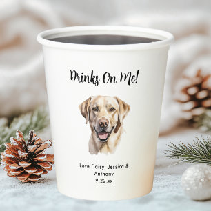 Vasos De Papel Boda de perro mascota