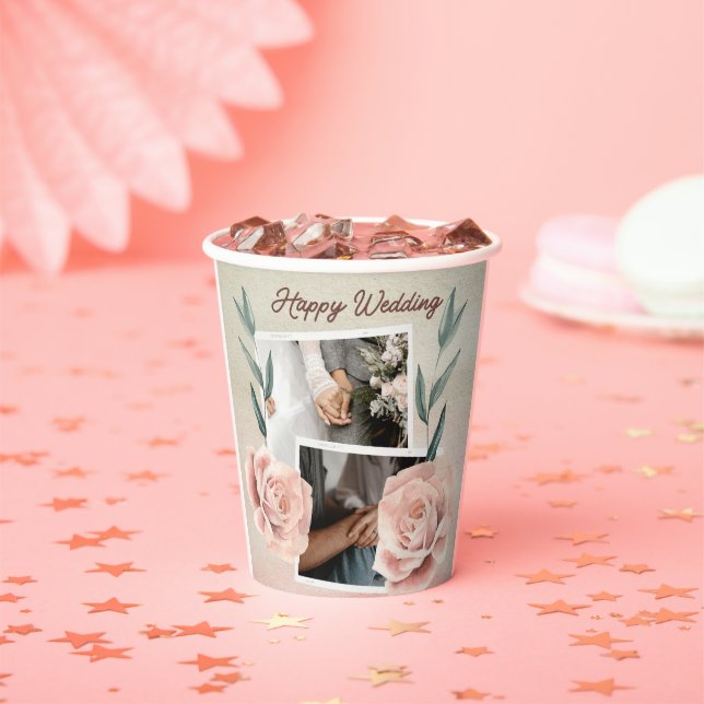 Vasos De Papel Boda feliz (in situ)