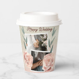 Vasos De Papel Boda feliz