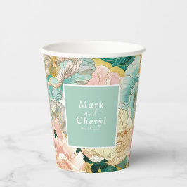 Vasos De Papel Boda floral