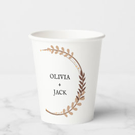 Vasos De Papel Boda floral de Moda bohemia