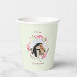 Vasos De Papel Boda fotográfico personalizado con Personalizado B