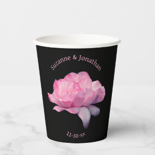 Vasos De Papel Boda personalizada Rosa Rosa Rosa Rosa
