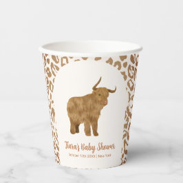 Vasos De Papel Boho Arch Holy Cow Western Baby Shower