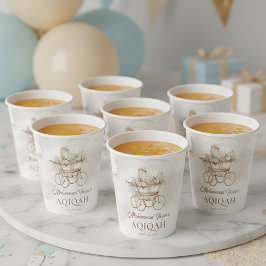 Vasos De Papel Boho Baby Carrie Aqiqah Unisex Musulmán Recién Nac