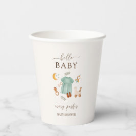 Vasos De Papel Boho Baby Girl Clothes Baby Shower