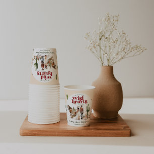 Vasos De Papel Boho Desierto Occidental Despedida de Soltera
