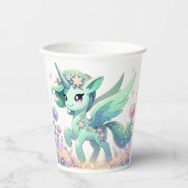 Vasos De Papel Boho Dreamy Unicorn Baby Shower