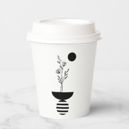 Vasos De Papel Boho Elegant Flower