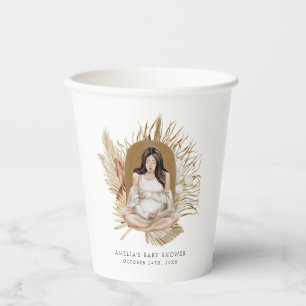 Vasos De Papel Boho Florals Baby Shower