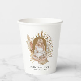 Vasos De Papel Boho Florals Baby Shower