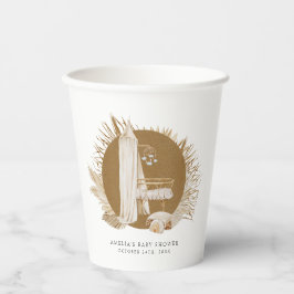 Vasos De Papel Boho Florals Baby Shower