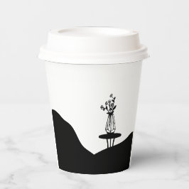 Vasos De Papel Boho Flower pot on table