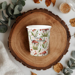 Vasos De Papel Boho Forest Woodland Animales Caen Ducha de Bebé