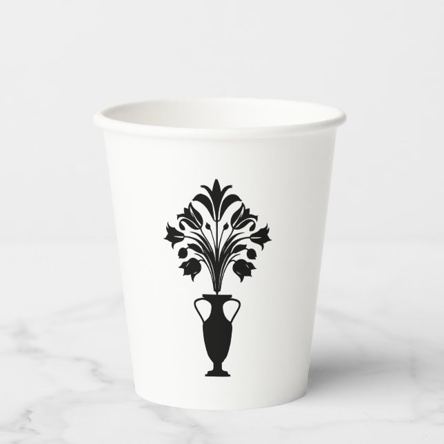 Vasos De Papel Boho Mid Century Flower Pot (Anverso)