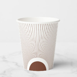 Vasos De Papel Boho Minimalist Sun