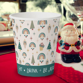 Vasos De Papel Boho Navidades taza de papel
