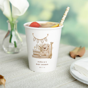 Vasos De Papel Boho Nursery Baby Shower