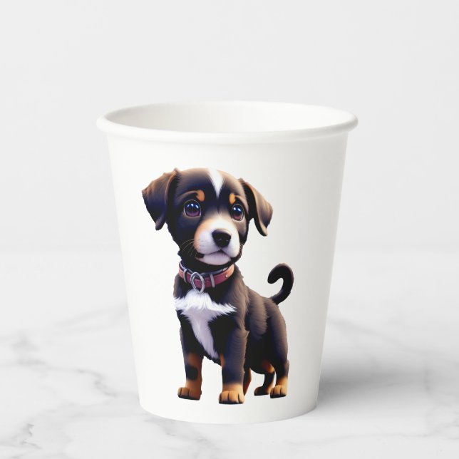Vasos De Papel Bolsa de cachorro (Anverso)