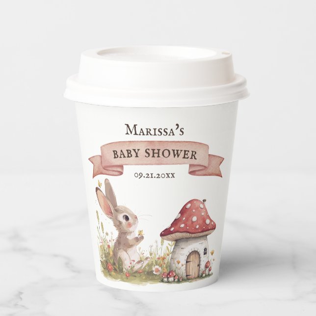 Vasos De Papel Bolsa de papel Baby Shower para conejitos rusos (Anverso)