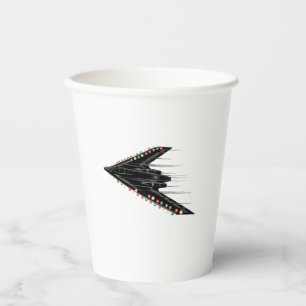 Vasos De Papel Bombardero de sigilo Jet Plane B-2 B2 Spirit 4 de 