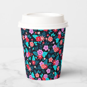 Vasos De Papel Bonito arreglo Ditsy Floral Pattern-56576