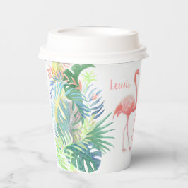 Vasos De Papel Bonito cuento de hadas para dos flor tropical flam