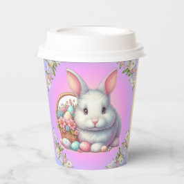 Vasos De Papel Bonito Pastel de conejo de Pascua