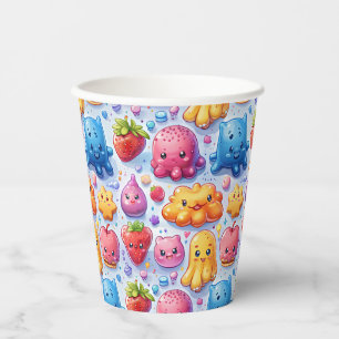 Vasos De Papel Bonitos dulces alegres y graciosos