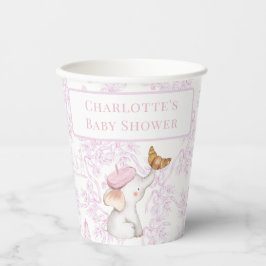 Vasos De Papel Bonjour Bebe Romantic Chica Baby Shower