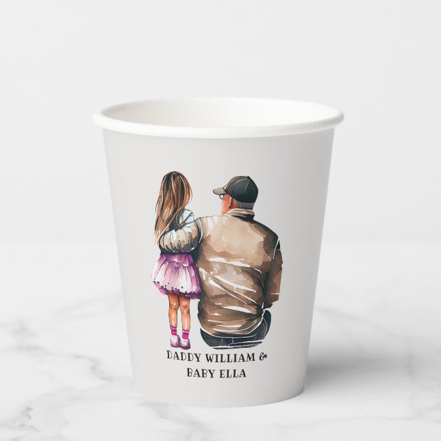 Vasos De Papel Bono padre y hija (11) (Anverso)
