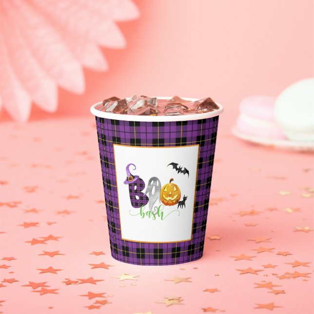 Vasos De Papel Boo-Bash Birday Paper Cup - Halloween (in situ)