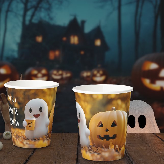 Vasos De Papel Boo Brew Crew (Subido por el creador)