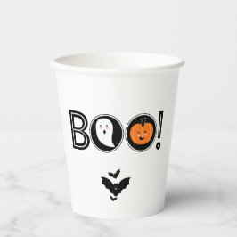 Vasos De Papel ¡Boo! Copa de Papel de Halloween